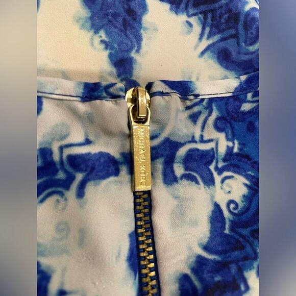 EUC Michael Kors Blue Sleeveless Top- Small - Picture 5 of 6